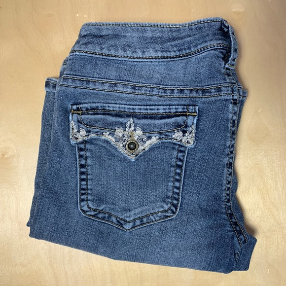 Silver Womens Pioneer Bootcut Jeans Size 12/ 30 Medium Wash Flap Pockets - Picture 11 of 11